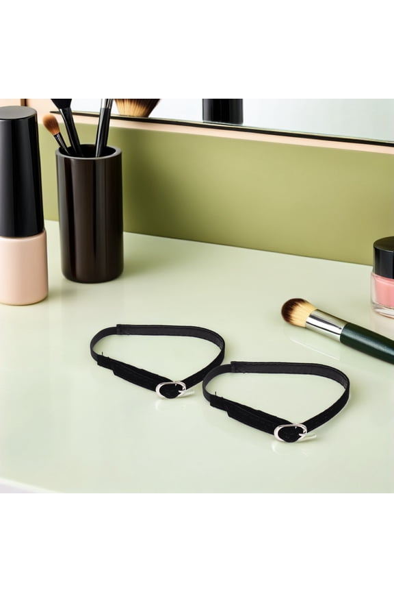 4Pairs Black Adjustable High Heel Shoe Straps with Buckle Detachable Ankle Wraps