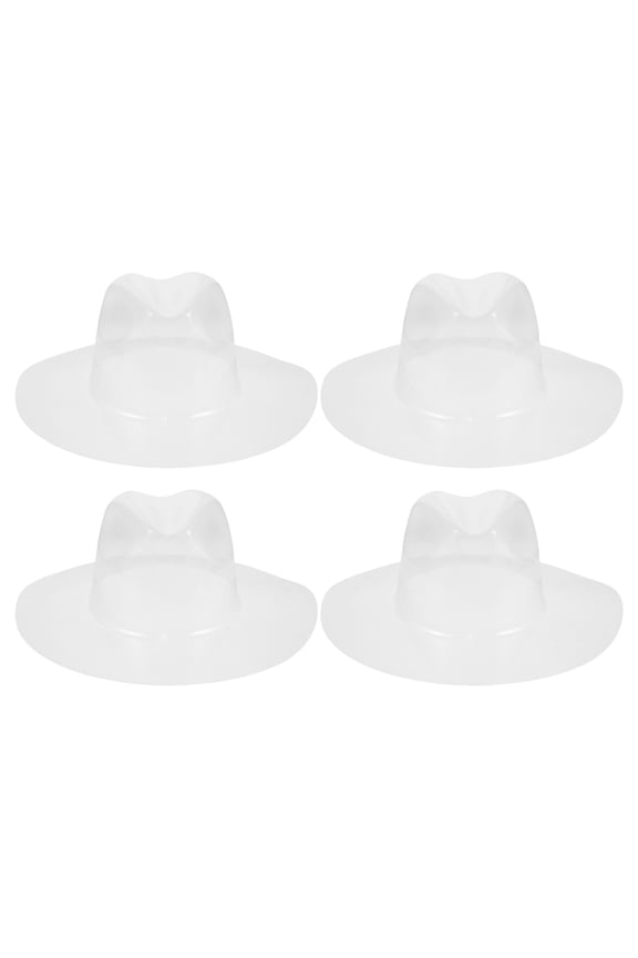 Cowboy Hat Shaper Stand, Clear Plastic, Hat Contour Preservation, 4Pcs