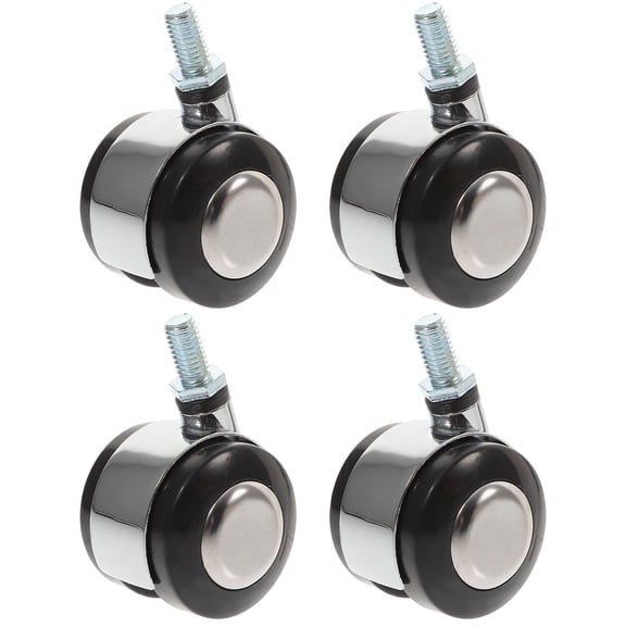 Tineasur 4Pcs Zinc Alloy Casters Braking System Assorted Color for Caster Outdoor Use