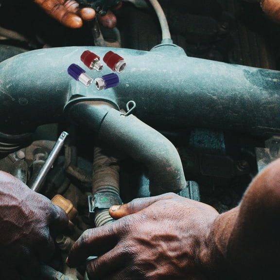 Tineasur 4Pcs Retrofit Fitting Adapter Kit High Low Pressure Quick DIY Projects Professionals