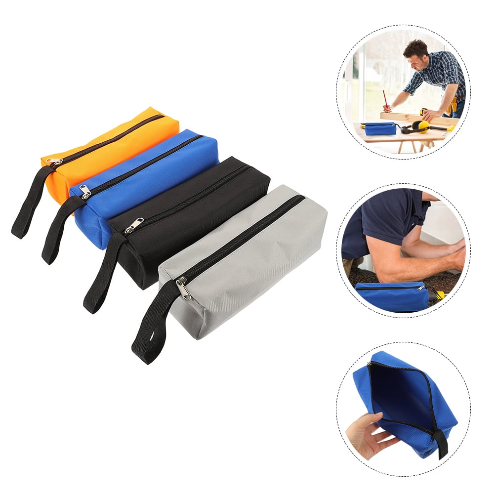 Tineasur 4Pcs Heavy Duty Oxford Cloth Tool Bag with Zipper for Organizing Hand Tools and Hardware