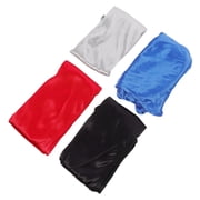 Tineasur 4-Pack Silk Tail Headwraps with Elastic Bandana Scarf, Comfortable and Stylish Assorted Colors for Women