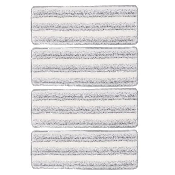 Tineasur 4-Pack Reusable Mop Pads with Super Absorbent Sponge for Hardwood Floors, Tiles, and Multi- Cleaning