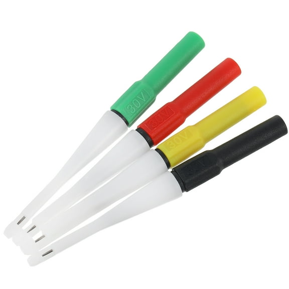 Tineasur Test Probes Wire Piercer 4Pcs Black Plastic Car Repair Tools Non-Destructive Back Pin