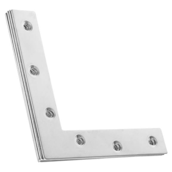 Tineasur 4pcs L Shaped Flat Angle Bracket for Fixing Panels in Heavy Duty Applications