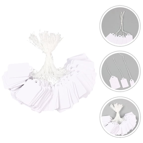 Tineasur 500 Sheets Blank Price Tags with ng Jewelry Pricing Tags for Crafts
