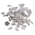 thumbnail image 1 of Tineasur 50pcs Silver Metal Charms for Bracelet Making Jewelry Supplies and Craft Accessories for Jewelry Makers, 1 of 6