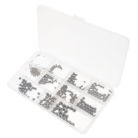 Tineasur 510Pcs Stainless Steel Round Bearing Beads Plated Silver Rust Proof Durable for Casters and Drawer Slides