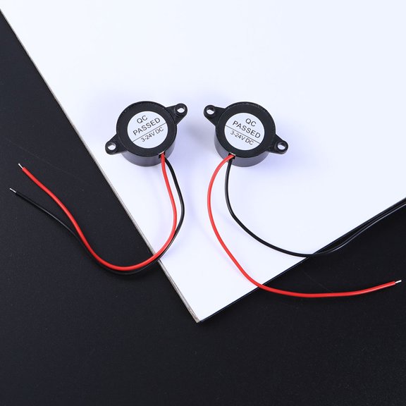 Tineasur Buzzer for Circuit Black 5Pcs 0.9*0.9*0.4In