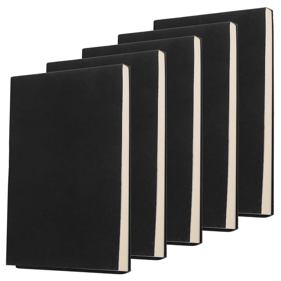 Tineasur Stationery Note Pads Mini Notepads Black Paper 5Pcs for Personal Use
