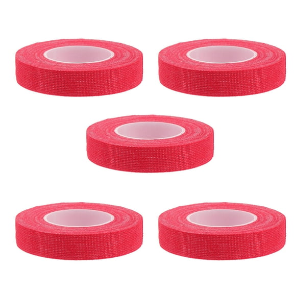 Tineasur 5Pcs Cotton Finger Adhesive Tape Nail Finger Tapes Red Cotton for Exams