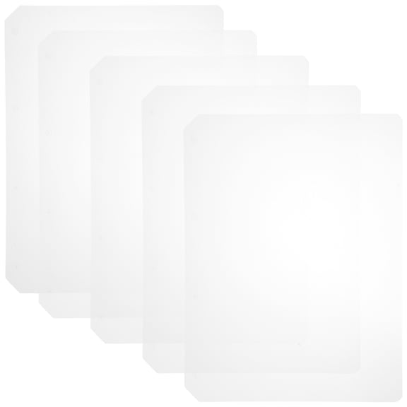 Tineasur 5Pcs Transparent PP Binder Dividers Tab Pages for Notebook Indexing and Document Organization