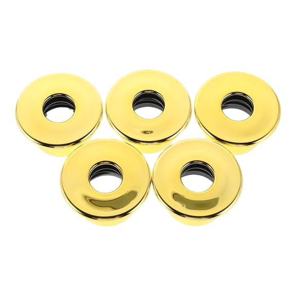 Tineasur 5-Pack Refillable Golden Reed Diffuser Jar Lids with Leakproof Caps for Home Use Replacement