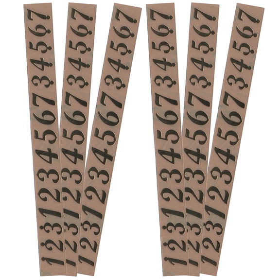 Tineasur Tongue Drum Number Decals Stickers Paper Multi-Color 6 Sheets for Musical Instrument Decoration