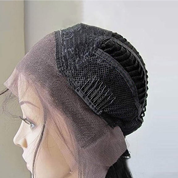 Tineasur 60Pcs DIY Black Wig Clips Combs for Secure Fit with Wig Caps Accessories