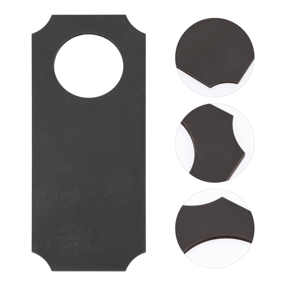 Tineasur 6Pcs Wooden Door Knob Signs Black Chalkboard Tags for Home Office Custom Message