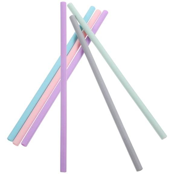 Tineasur Assorted Silicone Straws for Daily Use Smooth and Safe Material