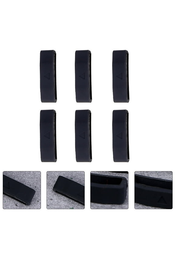 6pcs Watch Strap Fastener Band Loop Silicone for Active Lifestyle