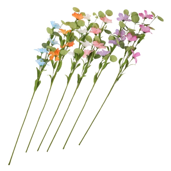 Tineasur 6Pcs Artificial Eucalyptus Stems Assorted Color Realistic Greenery Branches for Wedding Party Home Vase Decor