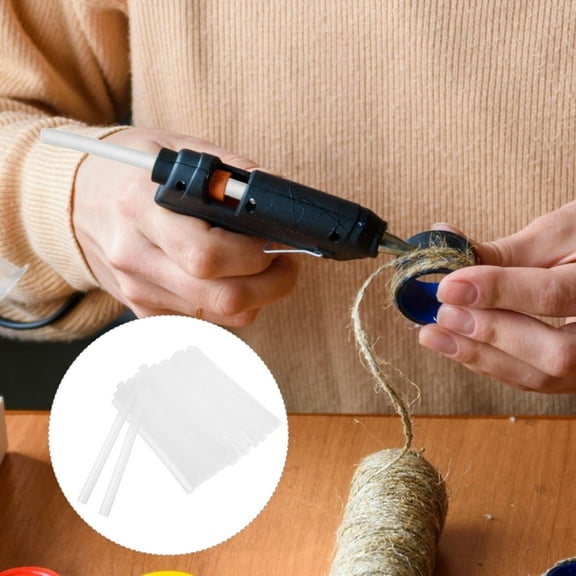 Tineasur 70Pcs Clear Hot Melt Glue Sticks Strong Viscous Adhesive Glue Sticks for Crafting Use