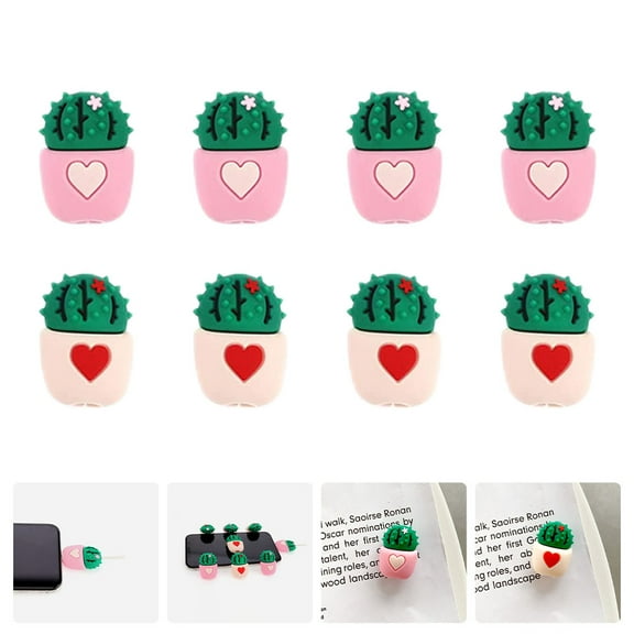 Tineasur Cable Protector PVC Data Line Cover Anti-Tear Cord Sleeve Assorted Colors 8 Pieces