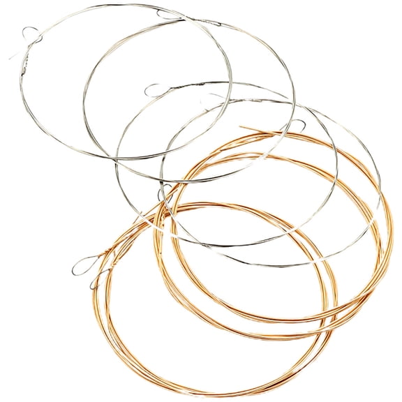 Tineasur 8Pcs Mandolin Strings Metal for Music Performance 33.17X0.03X0.04in