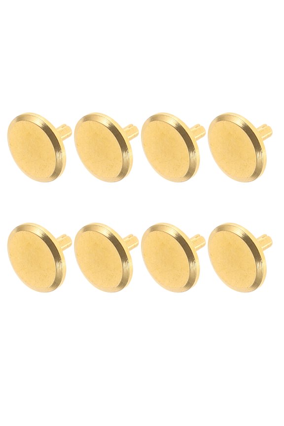 8Pcs Copper Golden Second Hand Caps for Quartz Wall Clock Repair and DIY Home Clock Movement Parts