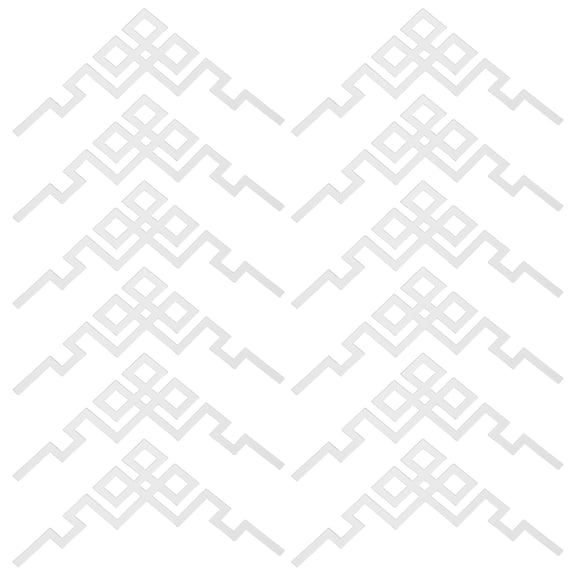 Tineasur 12pcs Corner Applique Mirror Tiles in Silver for Removable Home Wall Decorations