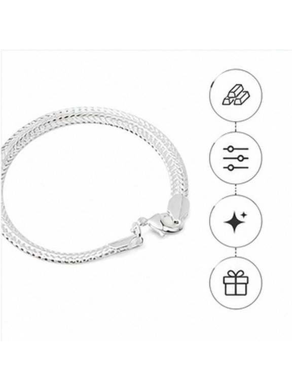 Adjustable Plated Snake Bone Bangle Bracelet, Copper Jewelry for Women and Girls
