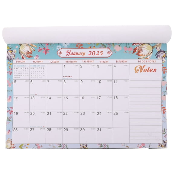 Tineasur Double-Sided Wall Calendar with Colorful Design for Home, Office, Event Planning, Scheduling and Organization