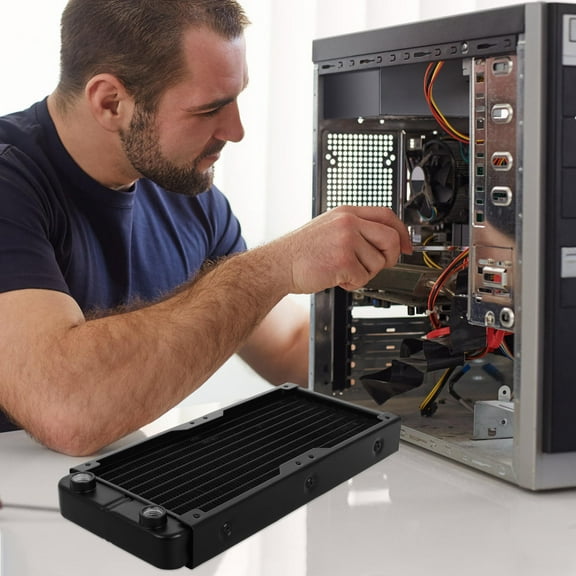 Tineasur Aluminum Water Cooling System for CPU and GPU High Efficiency Quiet Performance