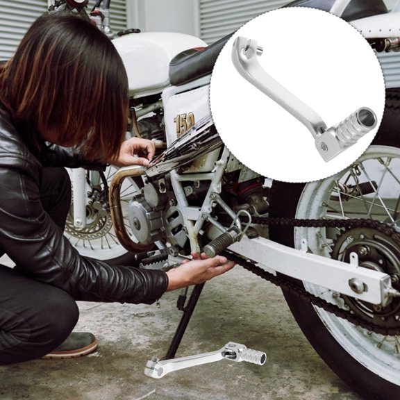 Tineasur Aluminum Alloy Motorcycle Gear Shifting Lever 1Pcs for Enhanced Performance 5.51X2.36X0.79in