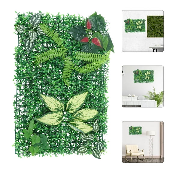 Tineasur Plastic Artificial Greenery Wall Panel for Office Restaurant Background