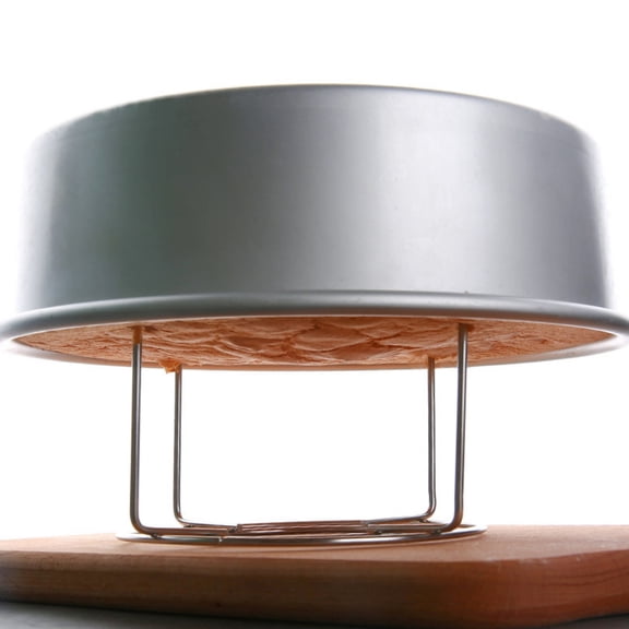 Tineasur Cake Cooler Rack Round Baking Rack Optimized Airflow Silver 1Pcs