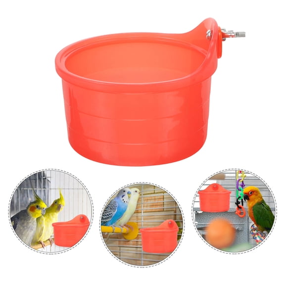 Tineasur Cage Bath Accessories Set for Parrots and Small Pets, Pet Bathing Supplies