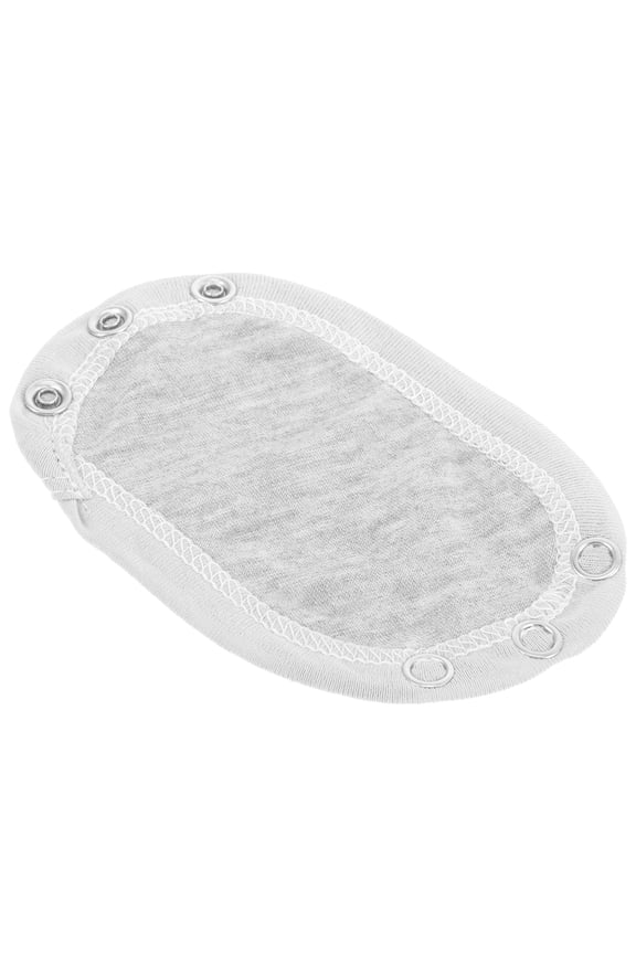 Bodysuit Extender Snap Grey Cotton 1Pack Rectangular Design Extends Bodysuits for Outdoor Activities