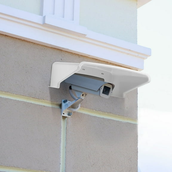 Tineasur Camera Shade Cover 1Set for Outdoor Use in 11.8X10.4X3.7in White Plastic