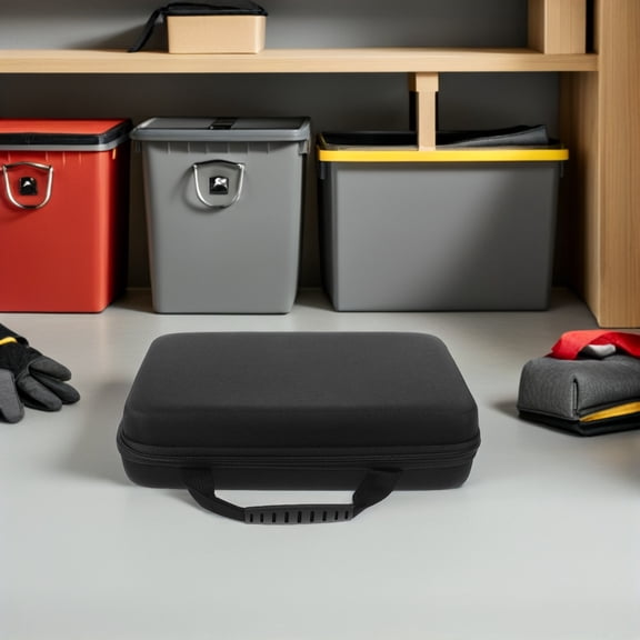 Tineasur Electronic Organizer Case Black Eva Hard Shell for Car Accessories Chargers and Cables