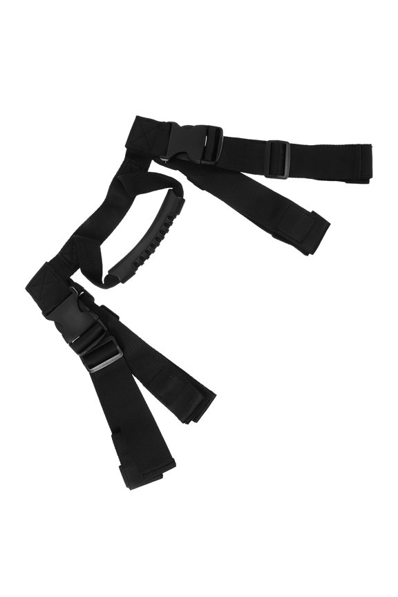 Black Elastic Binding Strap with Handle for Bike Motorcycle Luggage Cargo Tie Down