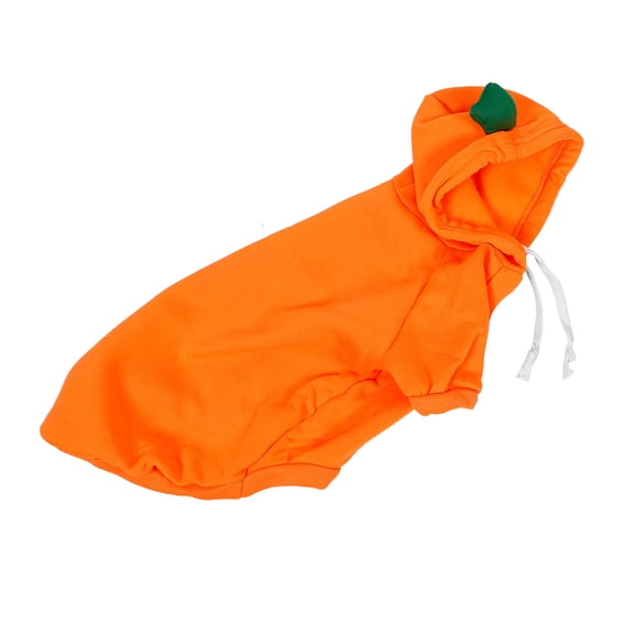 Tineasur Orange Polyester Carrot Pet Hoodie Stylish Warm Winter Dog Clothing