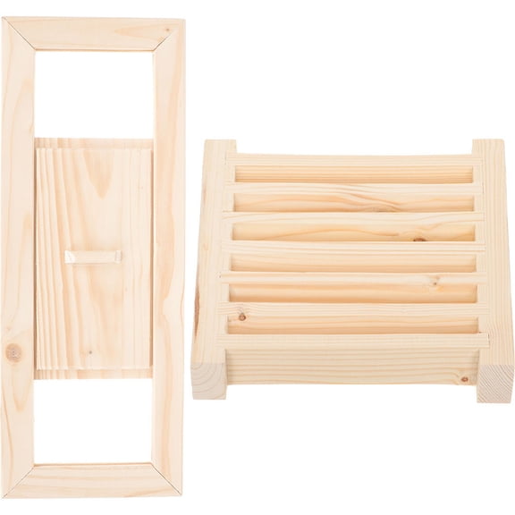 Tineasur Cedar Sauna Room Ventilation Grill Sliding Grille Moisture Resistant 1 Set 13.45.10.4in