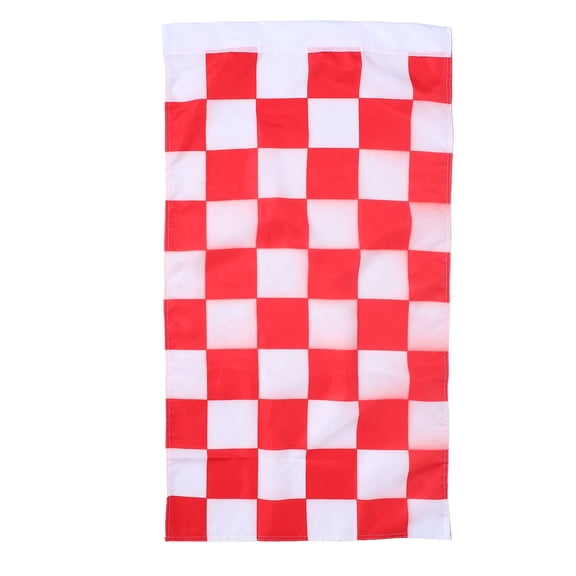 Tineasur Finish Race Flag Checkerboard Yard Banner Easy Visibility 1Set
