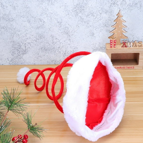 Tineasur Christmas Santa Hat Red Fabrics 1Pcs