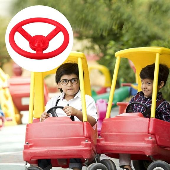 Tineasur Red Circular Swing Replacement Part for Outdoor Kids Playsets, Plastic, 1 Piece, Playground Equipment Accessory