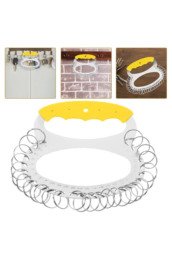 Stainless Steel Key Holder with Multi Slot Design for Secure and Portable Key Storage