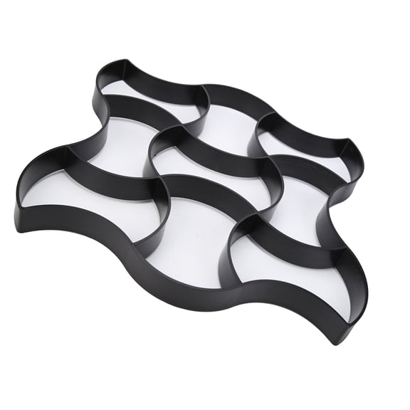 Tineasur 1Pc Reusable Plastic Floor Mold for Garden Path and Patio Cement Tile Pattern Making