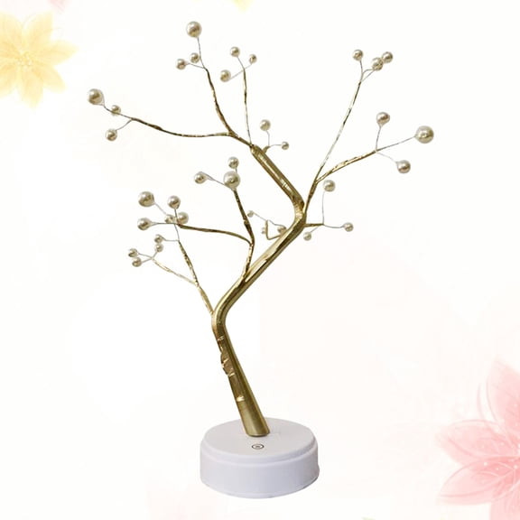 Tineasur Golden LED Solar Tree Light Perfect for Garden and Patio Decor