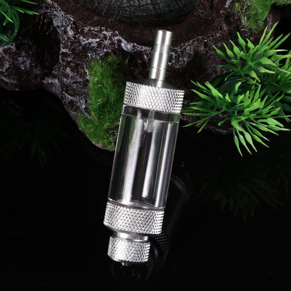 Tineasur Non-Return Bubble Counter Silver for Aquarium Co2 Injection Rate