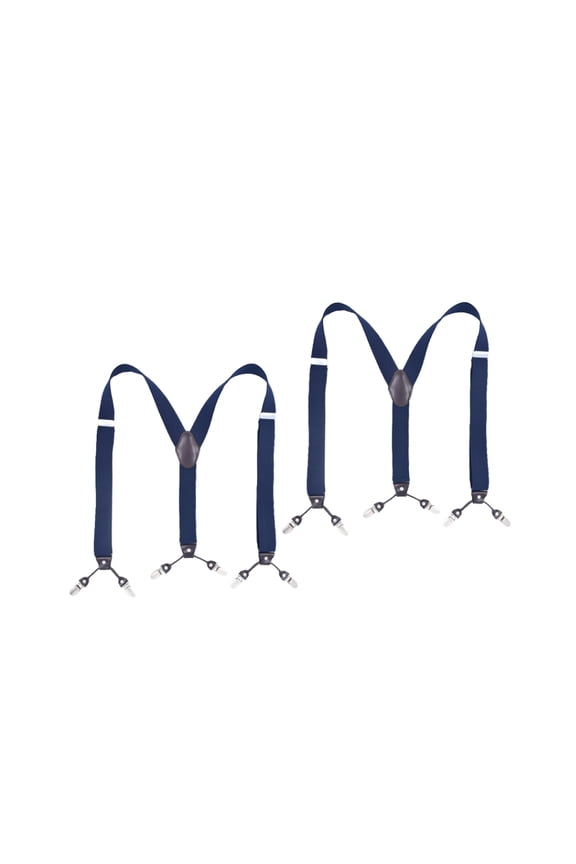 Men's Heavy Duty Suspenders with Strong Clips, Dark Clip-On Braces for Pants, Daily Wear Accessory