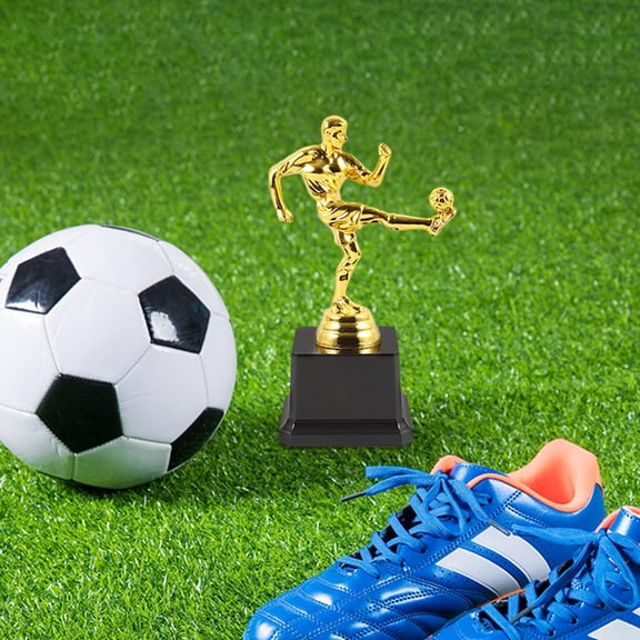 Tineasur Soccer Award Trophy Decorative Trophy Decor Plastic Multi 2Pack for Parties for Fan Gear